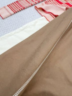 Fendi 25 Hip Skirt Khaki Cotton