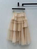 CD 25 Pleated Chiffon Skirt Polyester