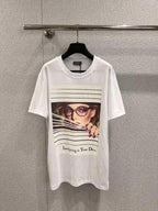 CD 25 Printed Round Neck Short Sleeve T-shirt Cotton 222668