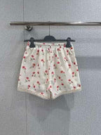 Prada 2025 Floral Set White mix Red Cotton 223007