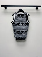 Celine 25 Sleeveless Knit Top Wool Polyester 277557