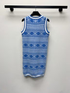 Celine 25 Sleeveless Knit Dress Wool Polyester 277560