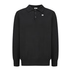 CELINE Embroidered Arc de Triomphe Knitted Polo Cotton