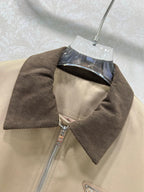 Prada 2025 Jacket Green And Beige Cotton