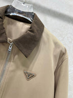 Prada 2025 Jacket Green And Beige Cotton