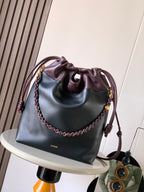Loewe 2025 Two-Tone Nappa Lambskin 38cm Flamenco Purse Tote Bag 274700