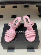 CC 26 Quilted 70mm Sandal Sheepskin 593263