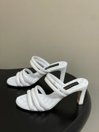 CC 26 Quilted 70mm Sandal Sheepskin 593263