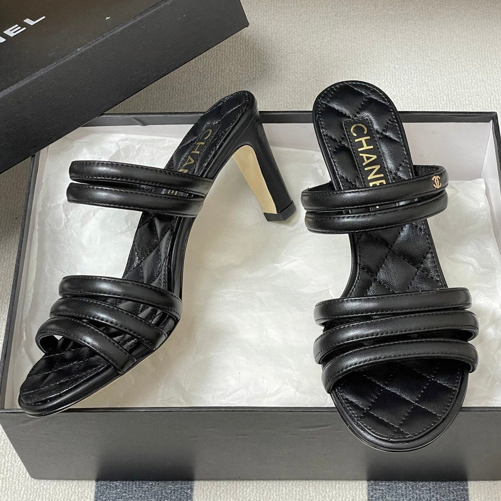 CC 26 Quilted 70mm Sandal Sheepskin 593263