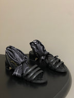 CC 26 Quilted Sandal 30mm With Scarf Sheepskin