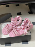 CC 26 Quilted Sandal 10mm With Scarf Sheepskin