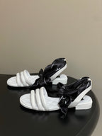 CC 26 Quilted Sandal 10mm With Scarf Sheepskin