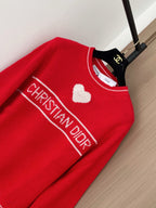 Dior 2025 Heart Print Sweater Wool