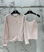 Chanel 2026 Striped Knitwear Two-Piece Set Wool
