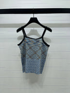 Miumiu 2026 Gradient Camisole Pink and Blue Polyester Viscose 352411