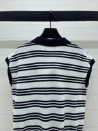 Miumiu 2026 Striped Collared Knit Vest Wool Cashmere 352445