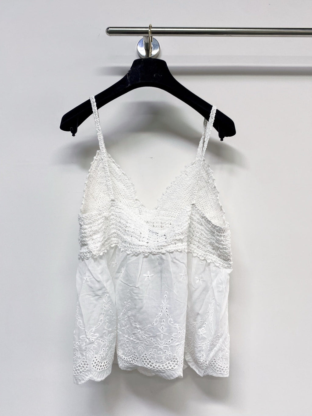 Chanel 2026 Camisole Beige and White Cotton