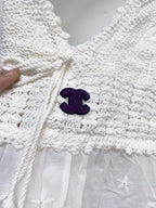 Chanel 2026 Camisole Beige and White Cotton