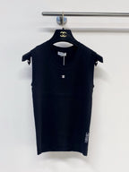 Chanel 2026 Vest Black and White Wool 704587