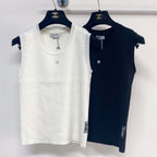 Chanel 2026 Vest Black and White Wool 704587