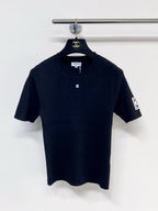 Chanel 2026 Short-Sleeve Shirt Black and White Wool 99210