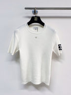 Chanel 2026 Short-Sleeve Shirt Black and White Wool 99210