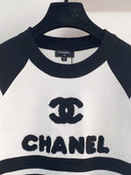 Chanel 2026  Short-Sleeve Shirt Pink Black White Wool Cashmere