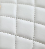 Chanel 2025 Bowling Bag White Lambskin 343004