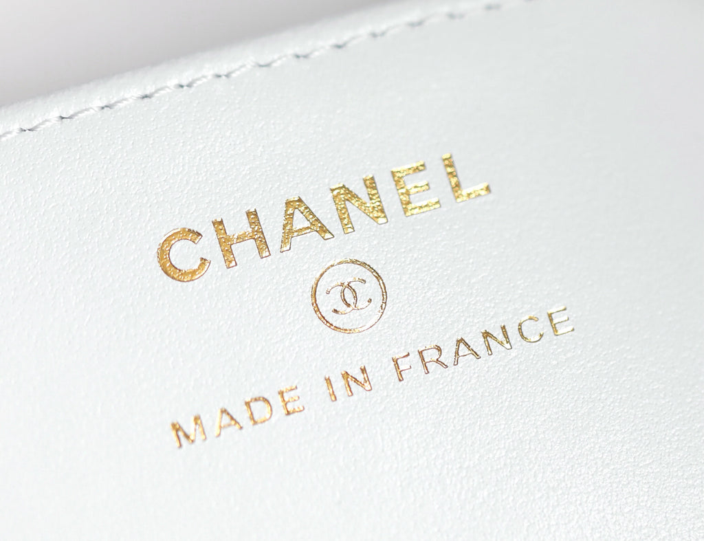 Chanel 2025 Bowling Bag White Lambskin 343004