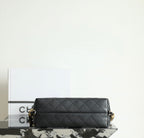 Chanel 𝖧𝗈𝖻𝗈 Backpack 𝖬𝖺𝗑 Large Black Calfskin