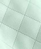 Chanel 2025 Hobo Bag 30cm Light Green Caviar Leather 338737