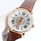 Cartier Rotonde de 45mm Pink Gold Calfskin Belt
