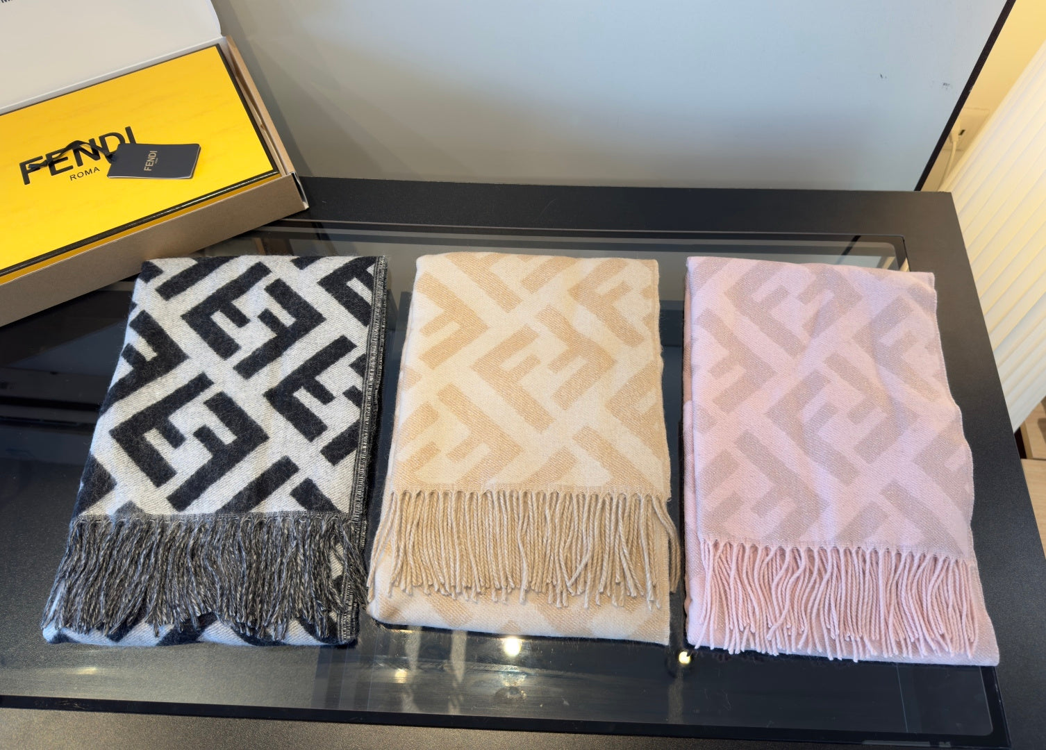 FF 170CM Scarf Light Pink Cashmere 104066