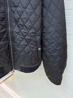 Burberry 25 Quilted Down Jacket Black Nylon Fabric
