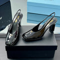Prada 2025 Slingback Black Patent Leather 324961