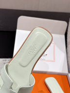 HM 25 Oran Sandal Vert Jade Epsom