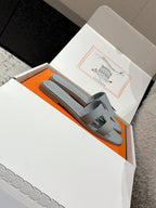 HM 25 Oran Sandal Dark Grey Epsom