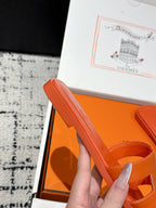 HM 25 Oran Sandal Orange Calfskin