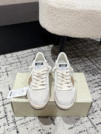 Golden Goose 2025 Star Sneaker Ivory Black mix Gold Suede Cowhide 500612