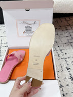 HM 26ss Oran Sandals Pink Suede 617187