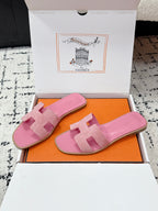 HM 26ss Oran Sandals Pink Suede 617187