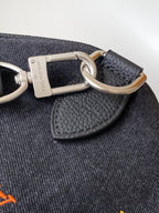 LV Speedy 40 BandouliÃ¨re Bag Black Denim Leather 252470