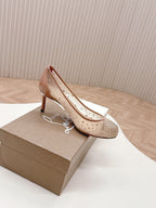 CL x Margiela 25 Split Toe Beige Mesh Sheepskin 322087