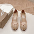 CL x Margiela 25 Split Toe Beige Mesh Sheepskin 322087