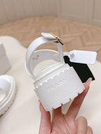 PRA 26S Platform Sandals White Cowhide 600567