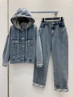 Fendi 25 Denim Set Light blue Cotton