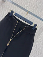 LV 25 Long Trousers Black Polyester