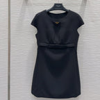 Prada 2025 Vest Skirt Black Polyester