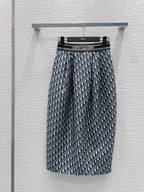 CD 2025 A-line Skirt Black Polyester