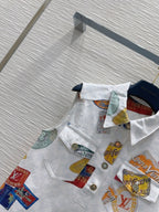 LV 25 Unique Logo Dress Multicolor Cotton
